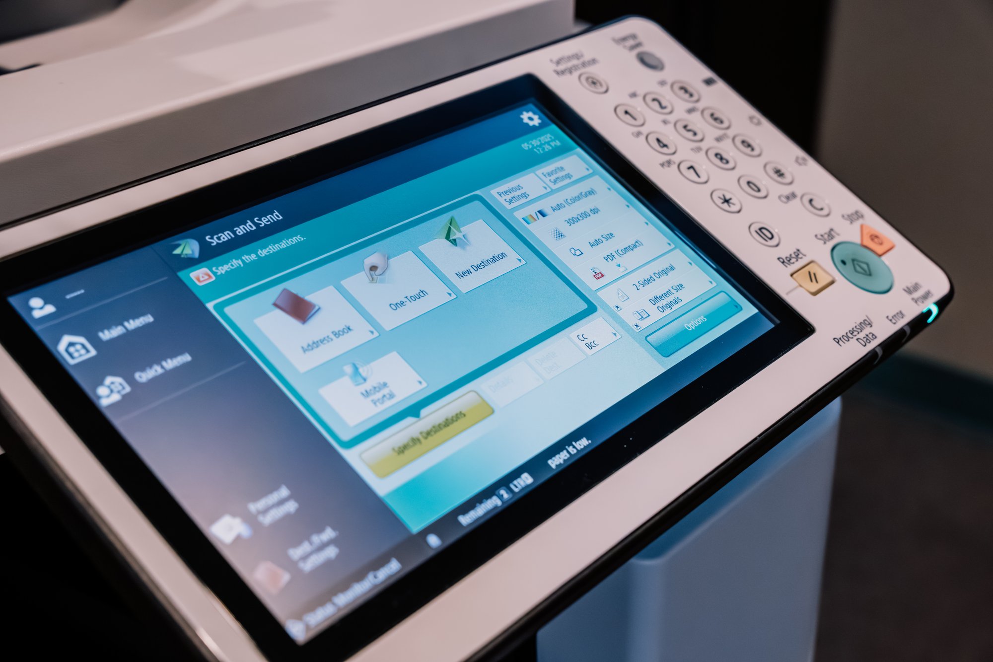 A screen for How to Set Up Scanning to Email on Your Canon imageRUNNER ADVANCE DX