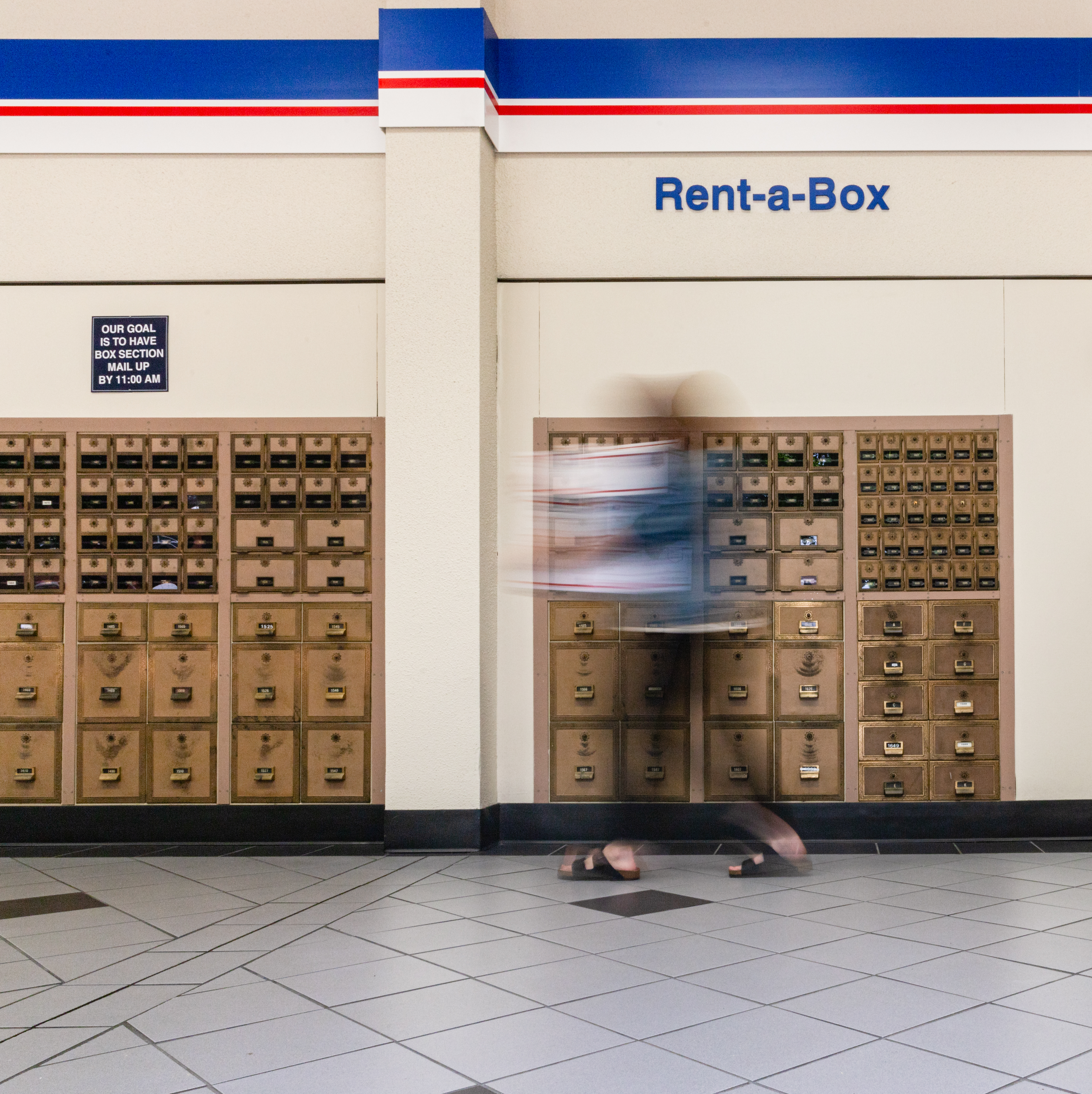 Shipping a package at a United States Post Office